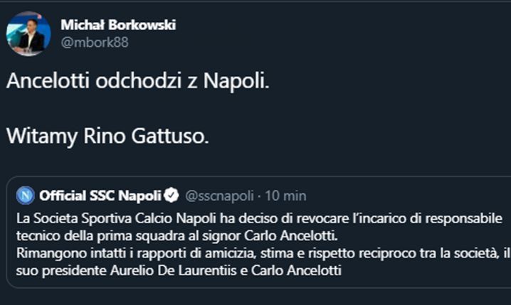 OFICJALNIE! Napoli zmienia trenera!